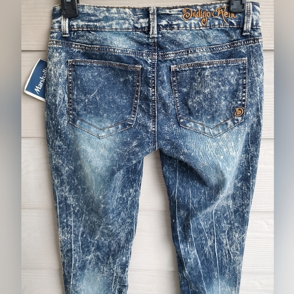 Indigo Rein Soft Stretch Acid Wash Skinny Jean Jeggings - Picture 7 of 10